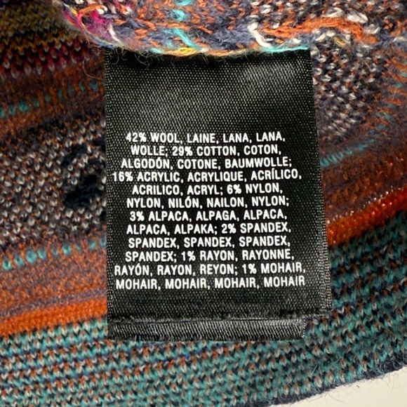 Anthropologie HWR Wool Blend Sweater Pencil Skirt Magenta/Hot Pink Accents‎ Sz S - Picture 7 of 12